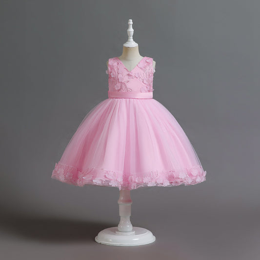 Pompom Tulle Dress