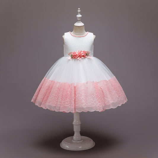 Princess Pompom Skirt Dress