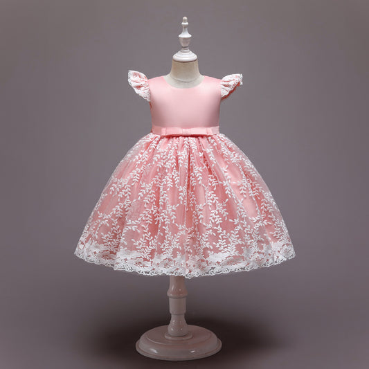 Princess Pompom Skirt Dress