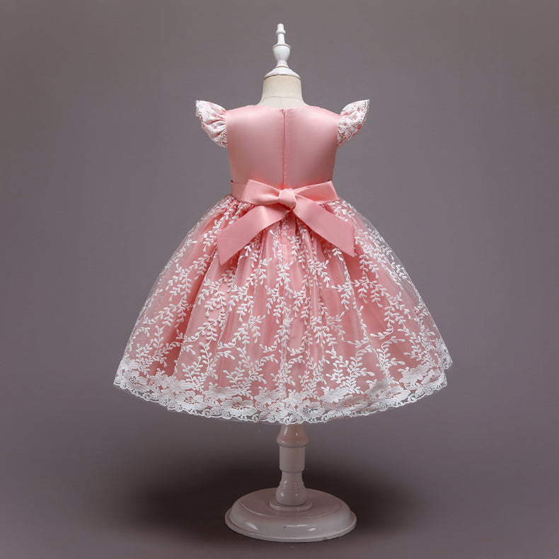 Princess Pompom Skirt Dress