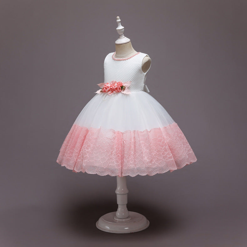 Princess Pompom Skirt Dress