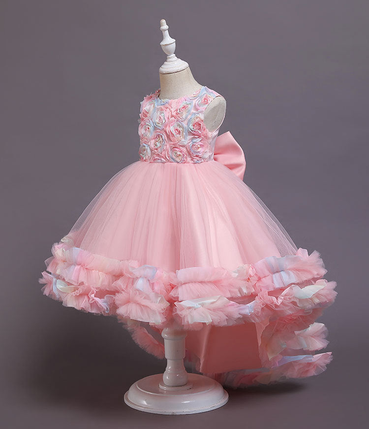 Children's Formal Gown with Train Princess Dress