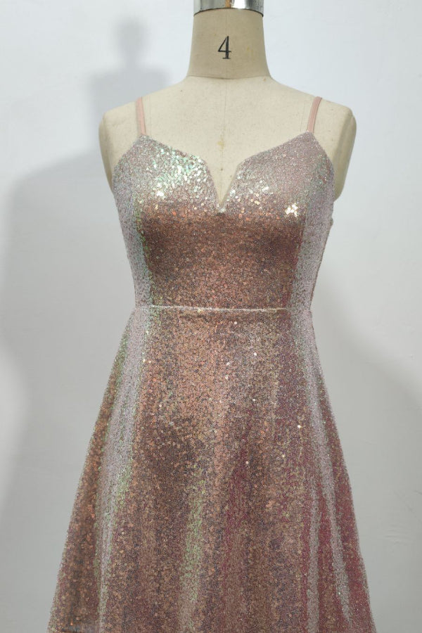 Sexy Sequin V-Neck Party Dress