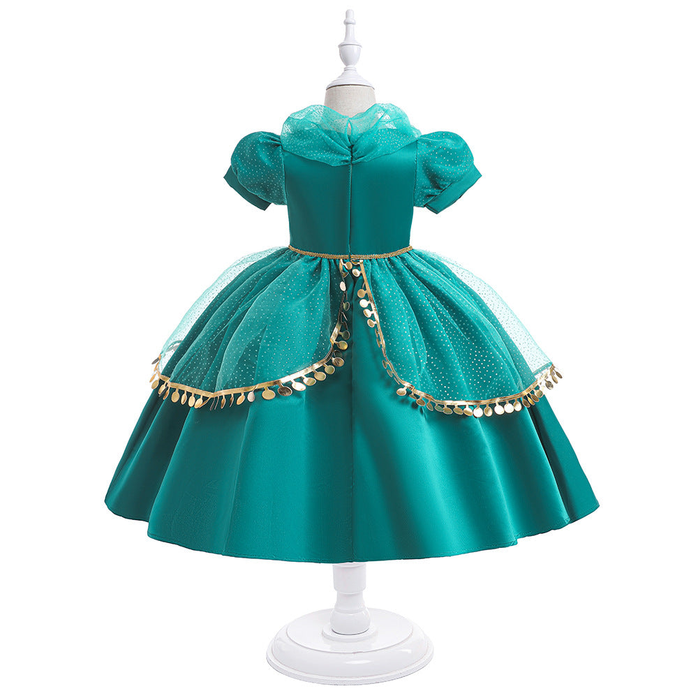 Bubble Sleeve Girls Dresses