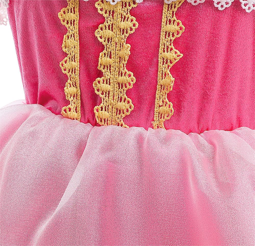 Pink Flower Mesh Children's Gowns Dresses