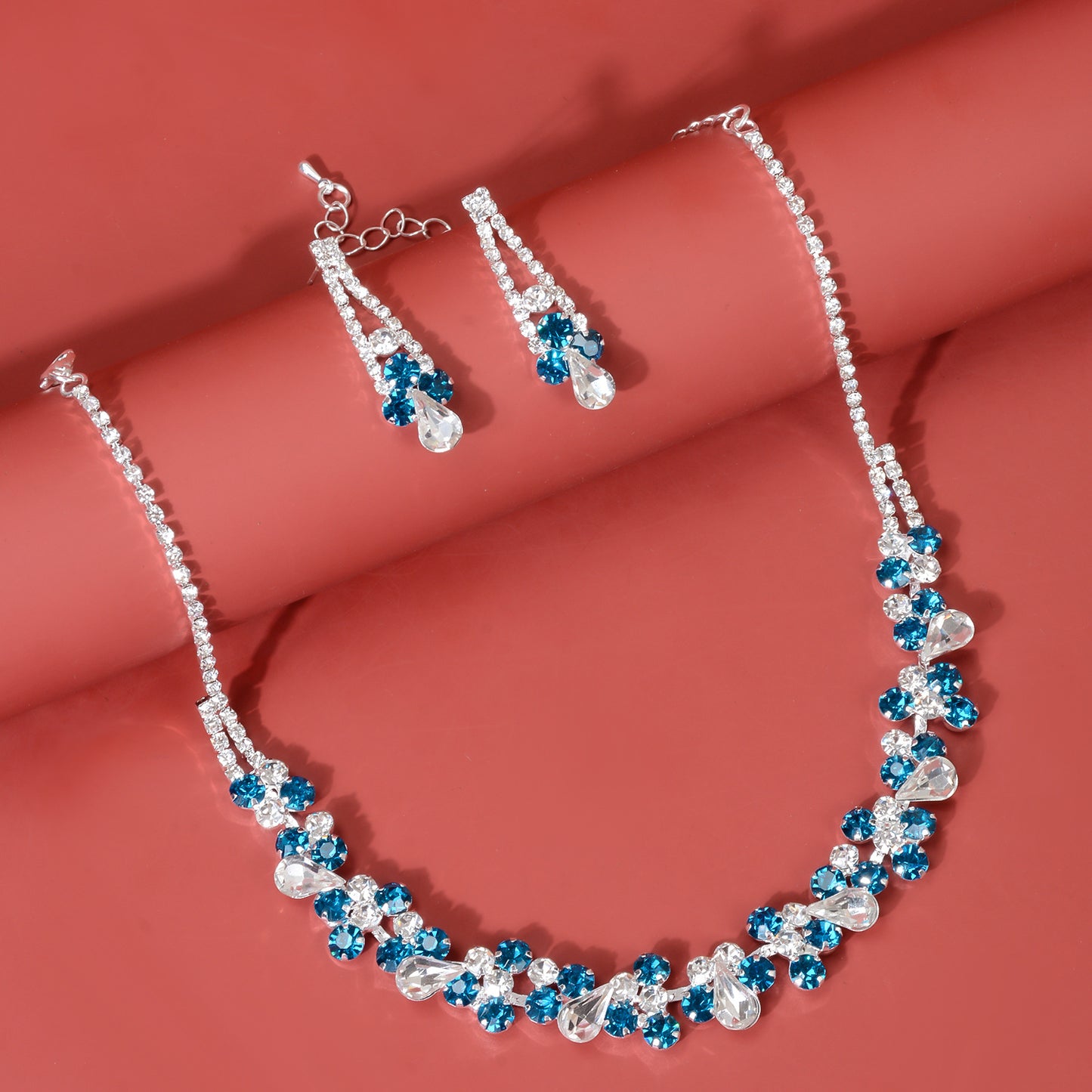 Crystal Necklace Two-Piece Set