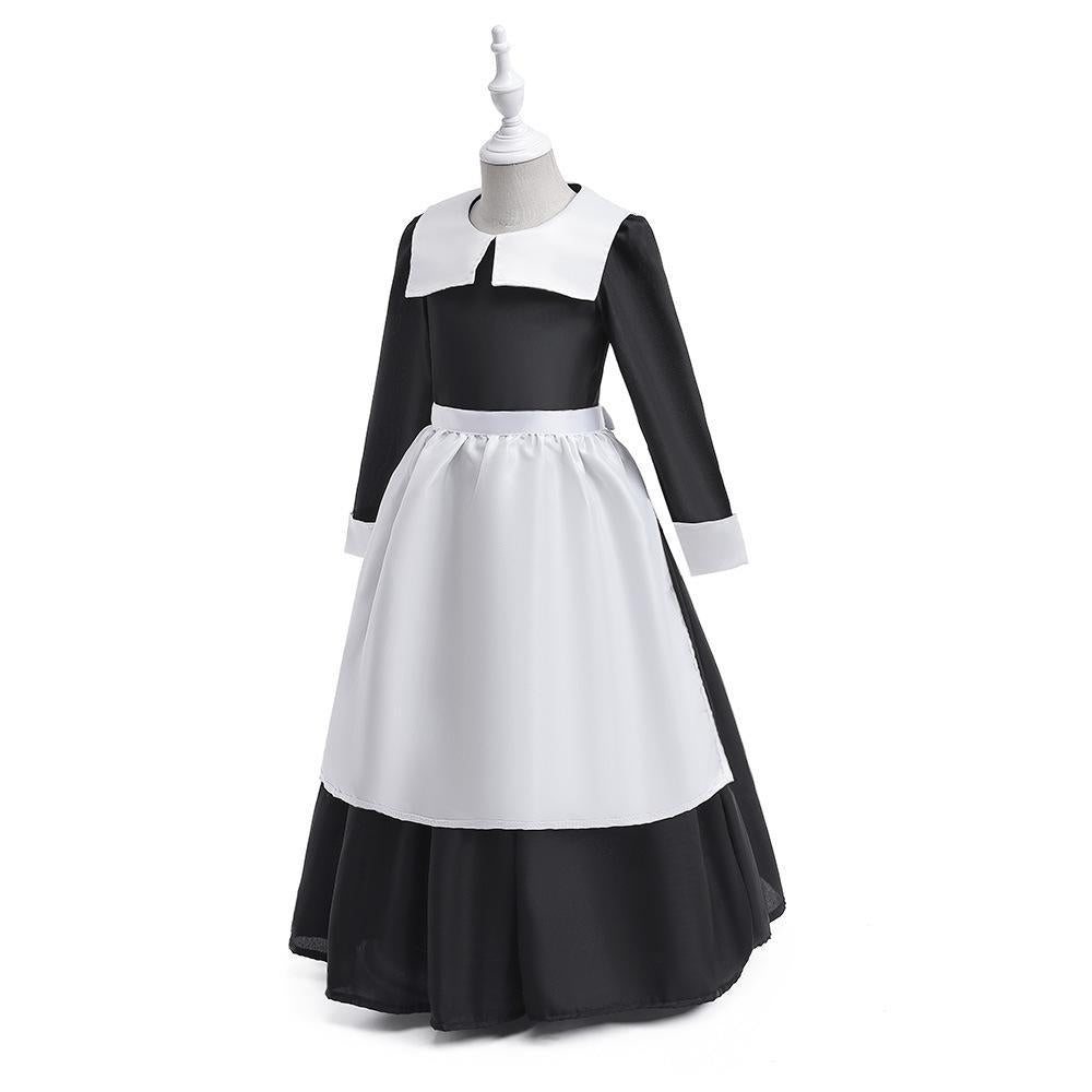 Ruffle Neck Send Hat Children's Dress