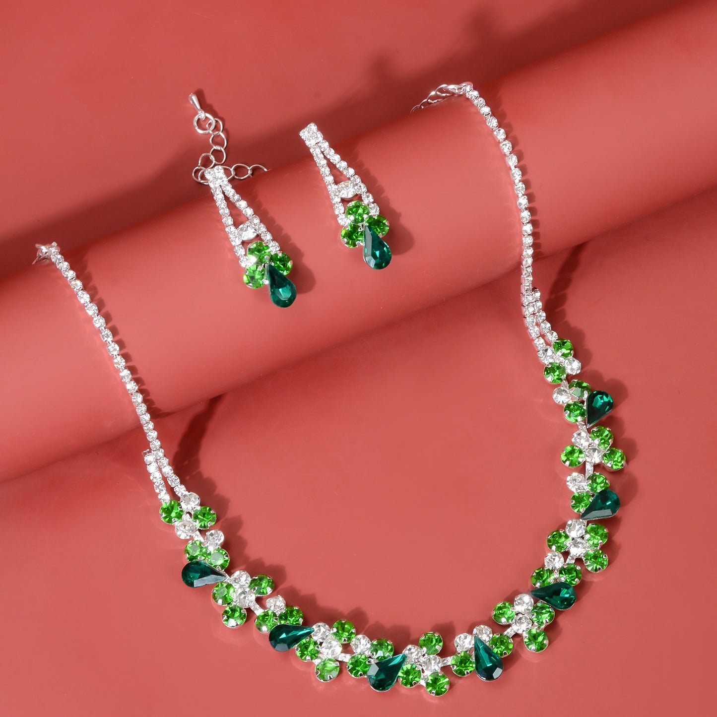 Crystal Necklace Two-Piece Set