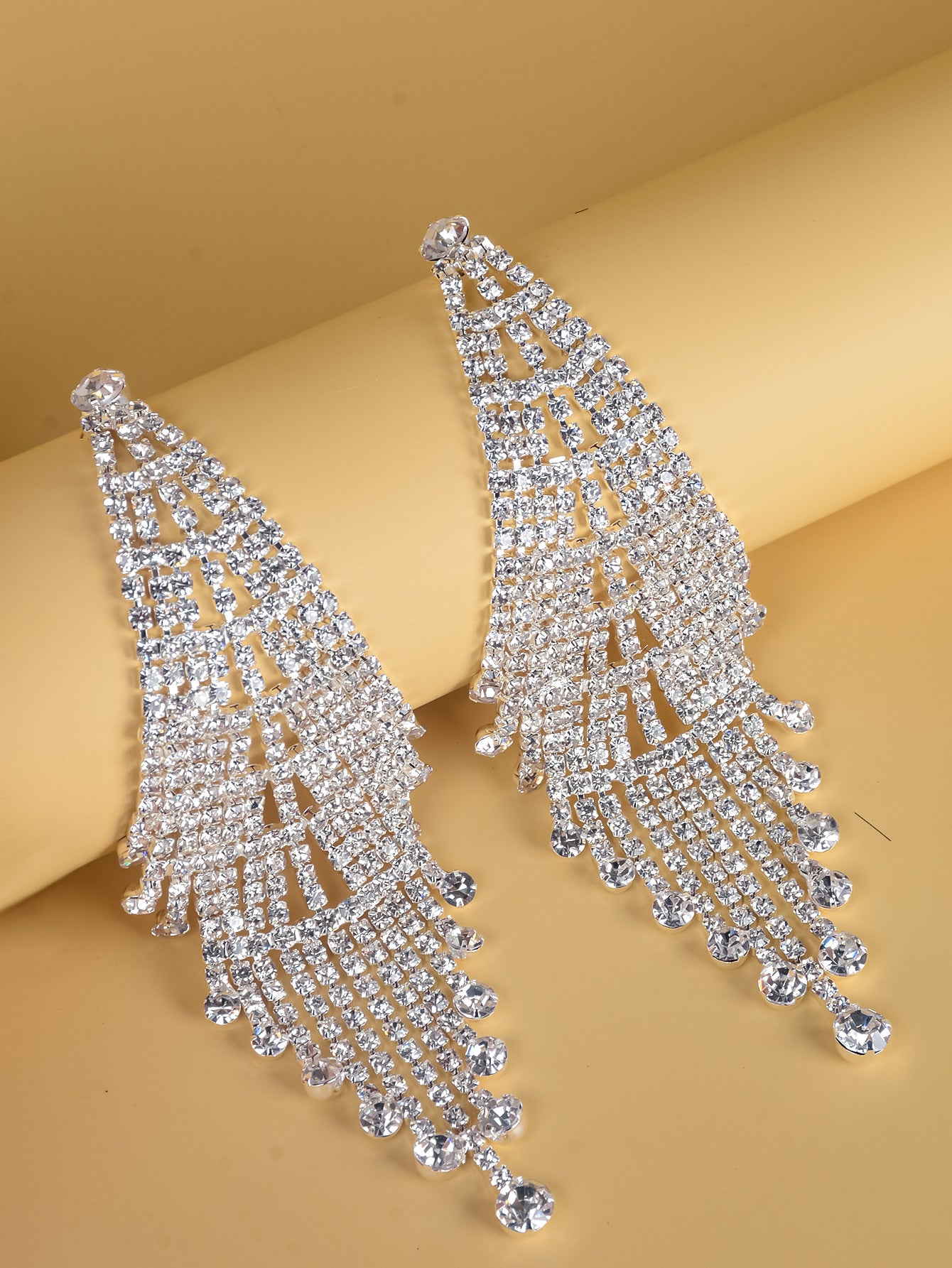 Creative Long Rhinestone Earrings