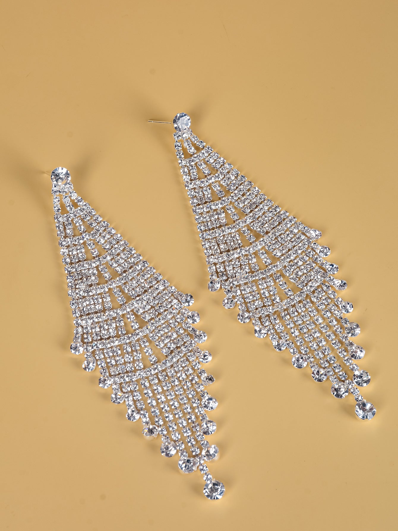 Creative Long Rhinestone Earrings