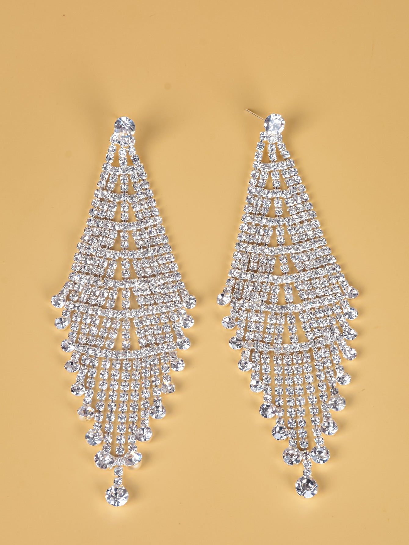 Creative Long Rhinestone Earrings