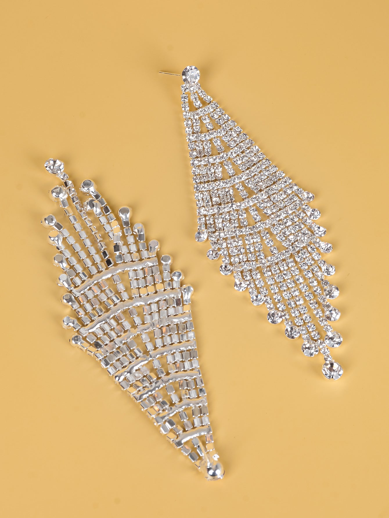 Creative Long Rhinestone Earrings