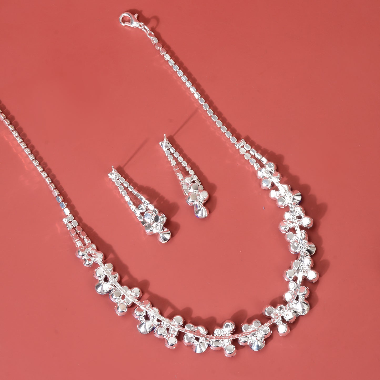 Crystal Necklace Two-Piece Set