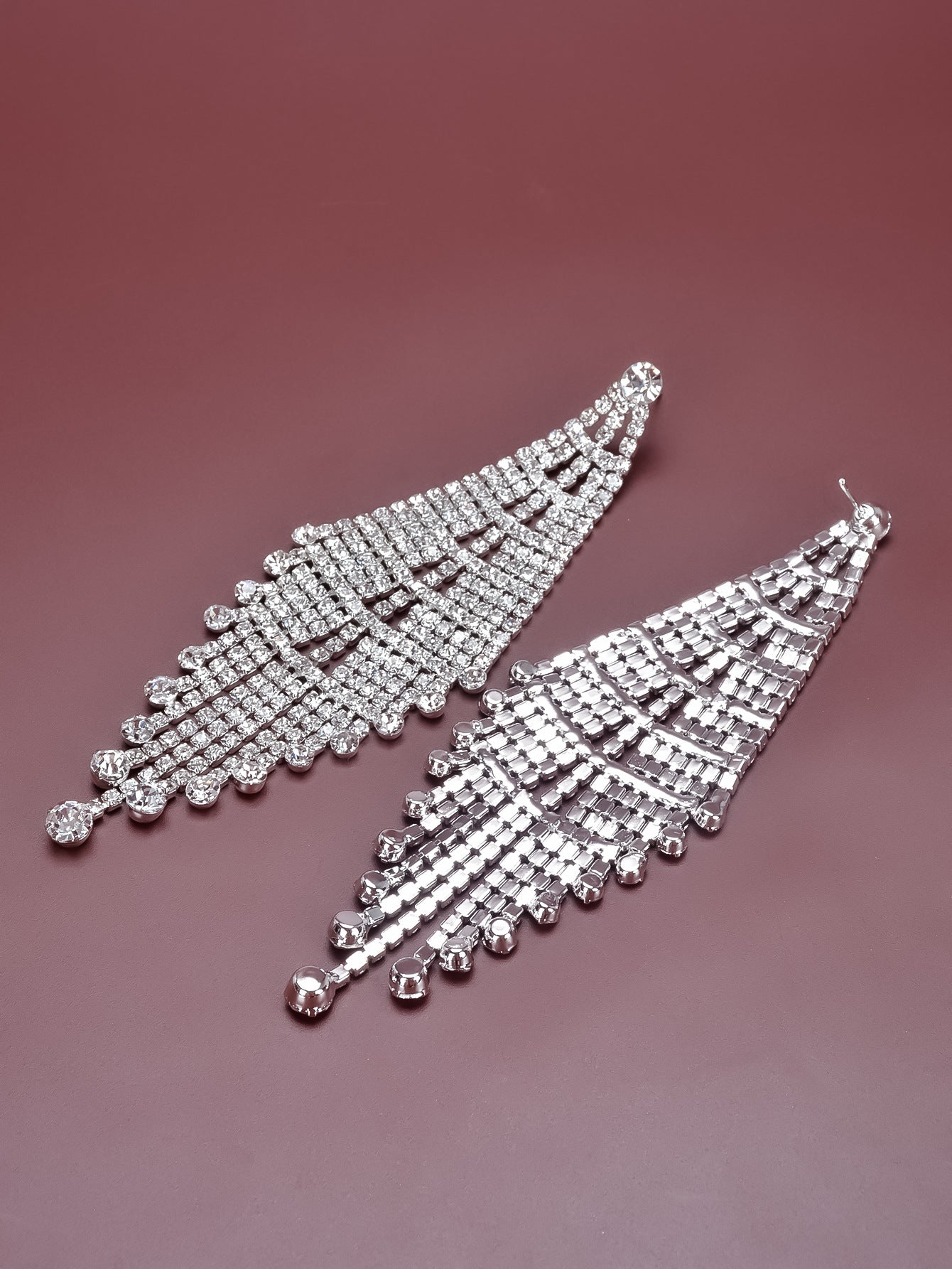 Creative Long Rhinestone Earrings