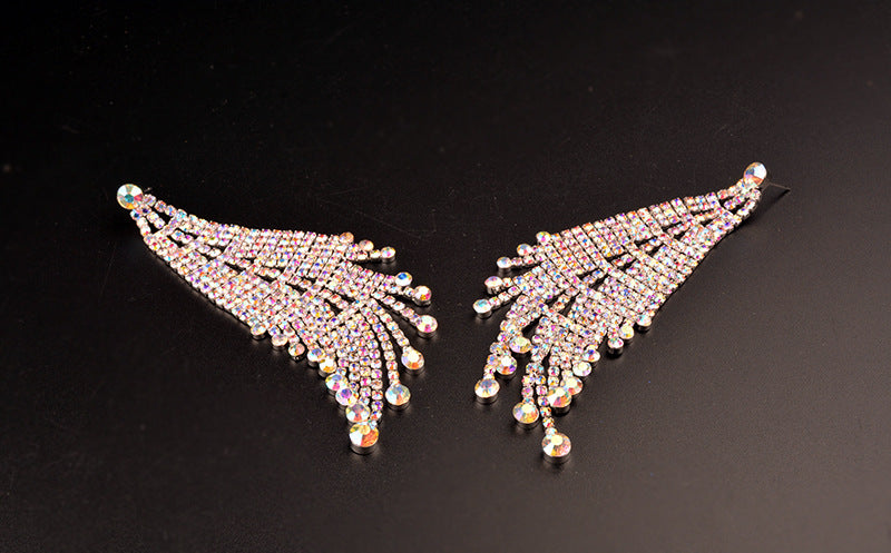 Creative Long Rhinestone Earrings