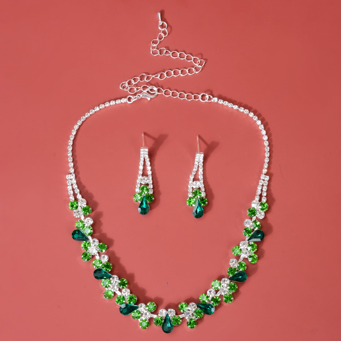 Crystal Necklace Two-Piece Set