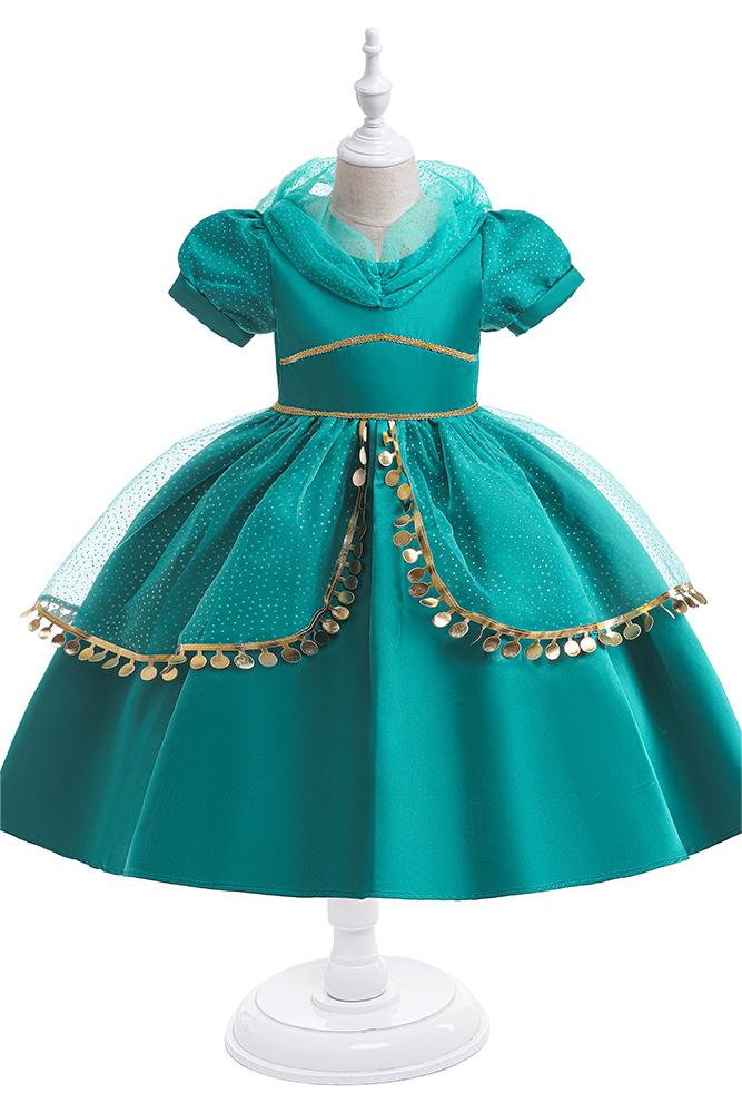 Bubble Sleeve Girls Dresses