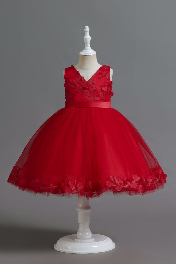 Pompom Tulle Dress