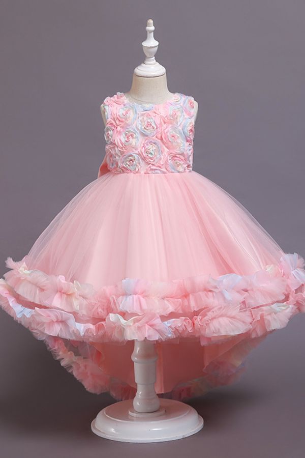 Children's Formal Gown with Train Princess Dress