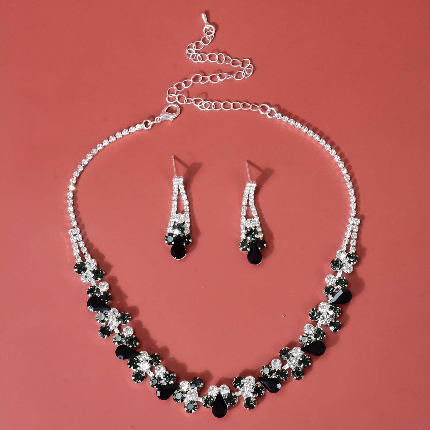 Crystal Necklace Two-Piece Set