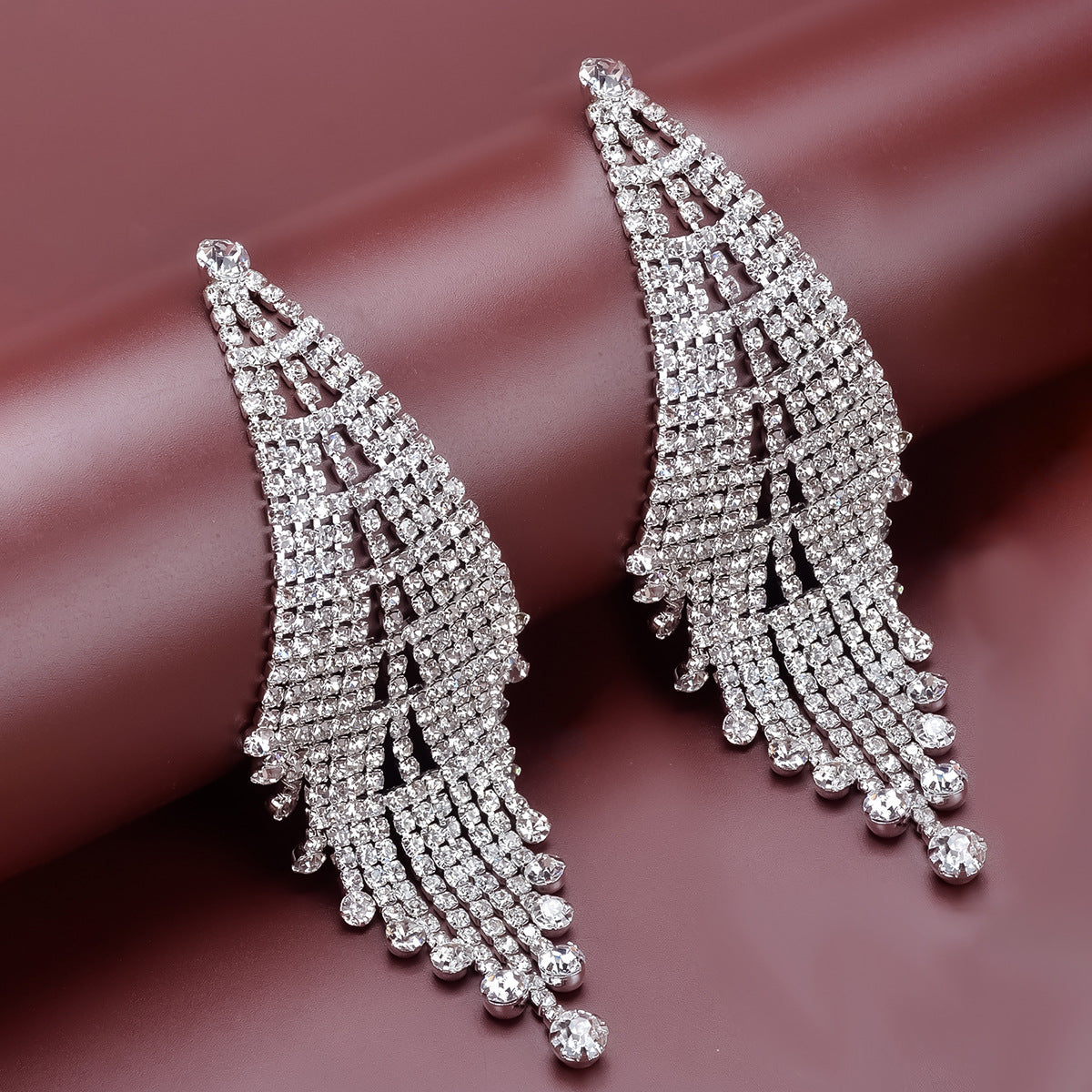 Creative Long Rhinestone Earrings