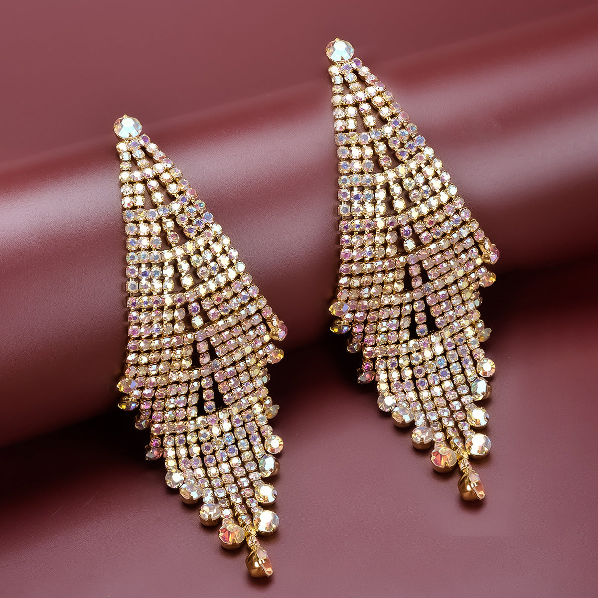 Creative Long Rhinestone Earrings