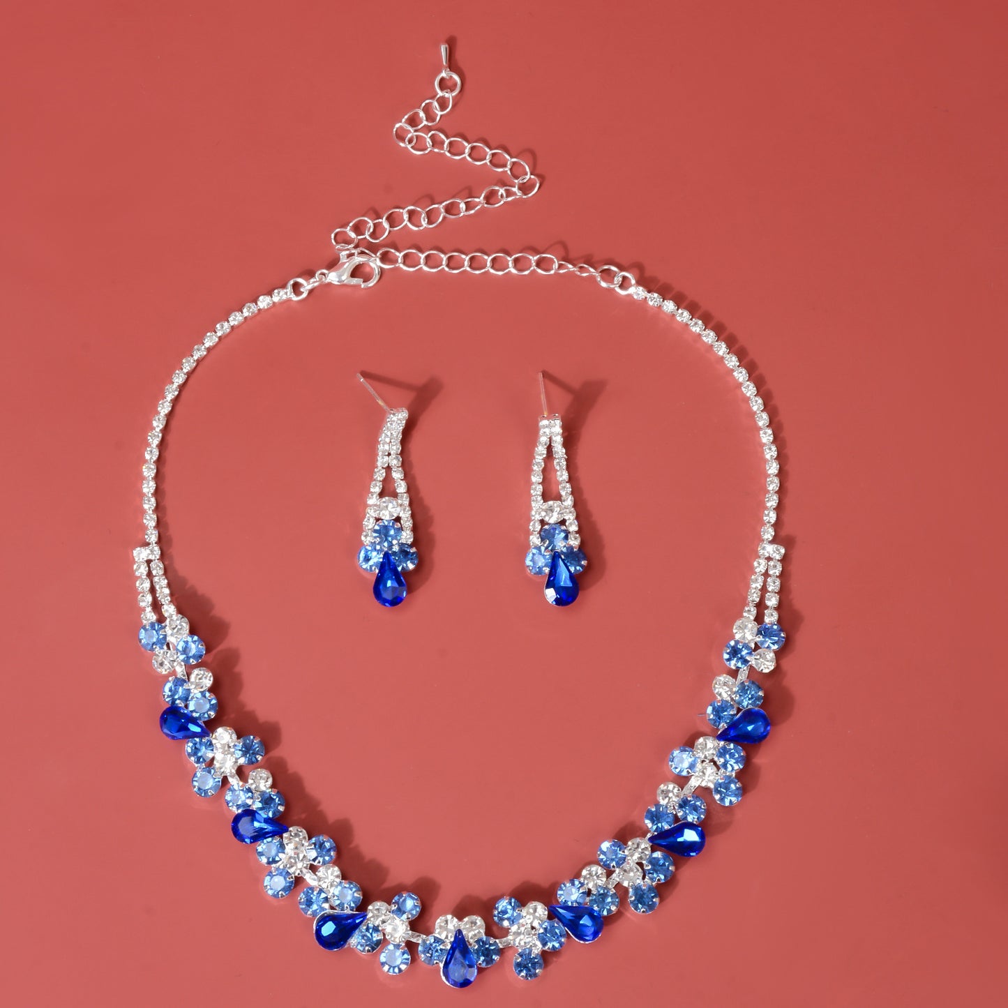 Crystal Necklace Two-Piece Set