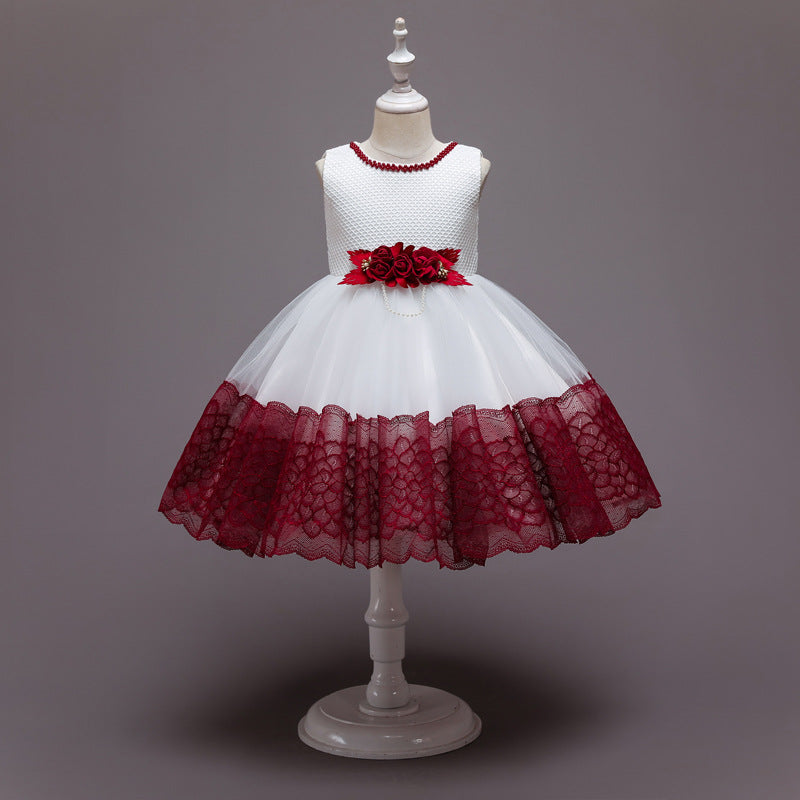 Princess Pompom Skirt Dress