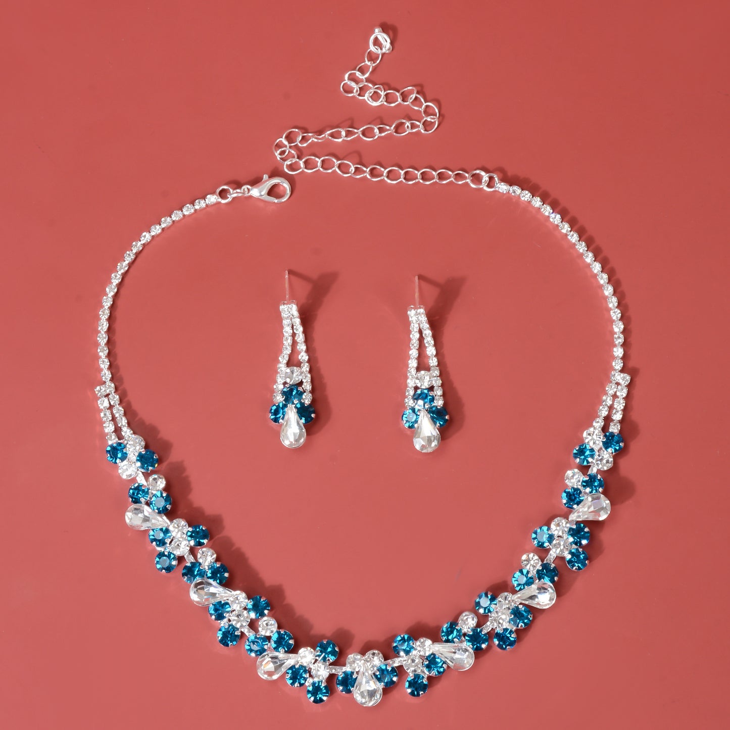 Crystal Necklace Two-Piece Set